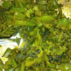 A picture of Sarso ki bhujia.