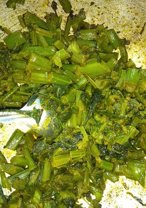 A picture of Sarso ki bhujia.