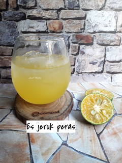 Foto resep Es jeruk peras