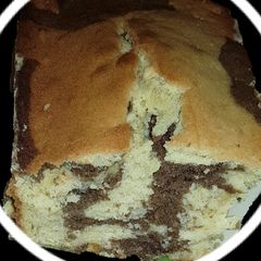 A picture of Chocolate marble pound cake.