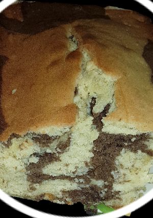 A picture of Chocolate marble pound cake.