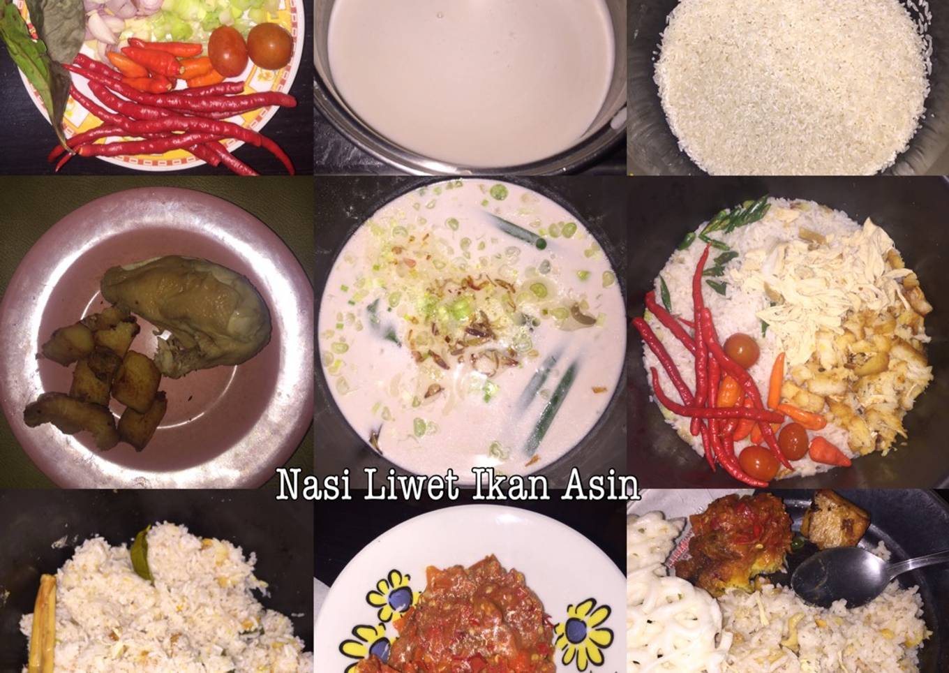 Ikan asin, nasi ringan (magic com)