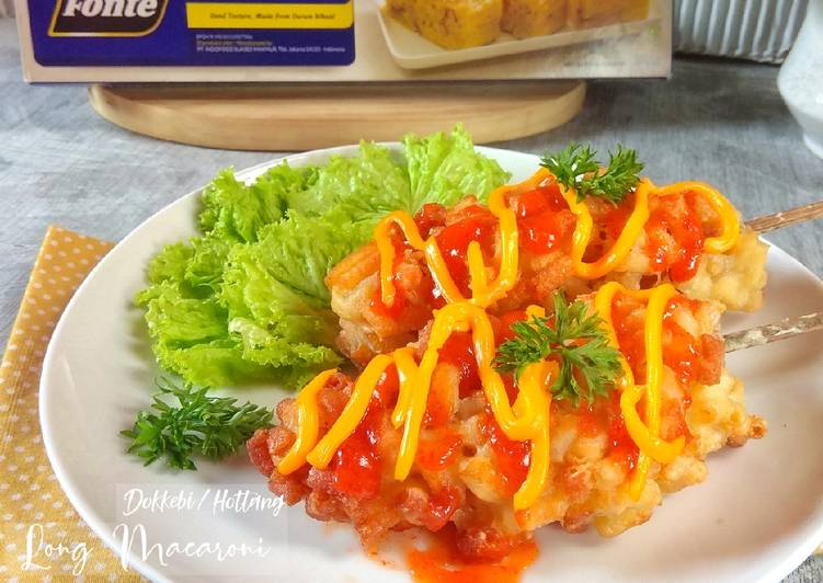Resep Dokkebi / Hottang Long Macaroni | Cara Bikin Dokkebi / Hottang Long Macaroni Yang Menggugah Selera