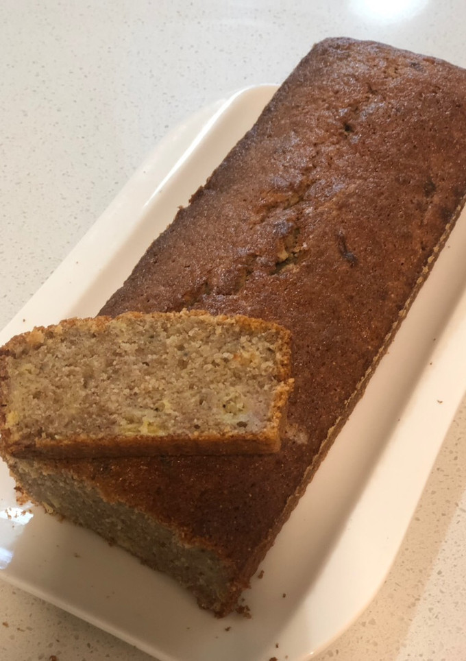 Una foto de Budín húmedo integral de banana