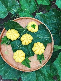 Hình của món Bánh bao bí đỏ.