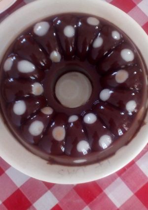Foto resep Puding coklat polkadot..