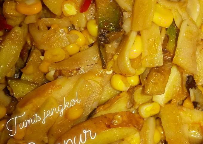 Cara Gampang Menyiapkan Tumis jengkol campur rebung jagung Anti Gagal