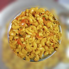 A picture of Indian style macroni.