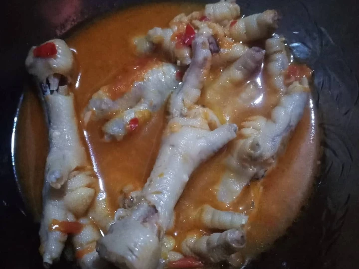 Langkah Mudah untuk Membikin Resep Ceker Kuah Lumayan Pedas yang Uenak Anti Ribet, Lezat Sekali