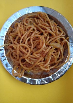 A picture of Chowmein(noodles) veg.