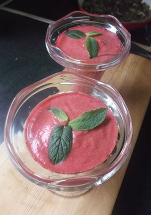 Una foto de Ensalada líquida de remolacha y tomate