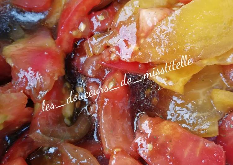 La Délicieuse Recette du Salade de tomates multicolores