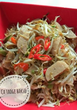 Foto resep Ca taoge bakso