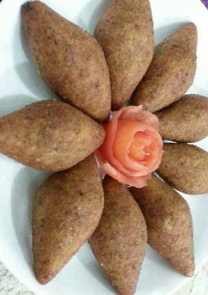 صورة لوصفة كبة برغل باللحمه