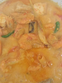 Foto resep Udang Tahu Masak Santan Pedas