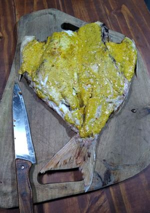 Una foto de Besugo a la parrilla