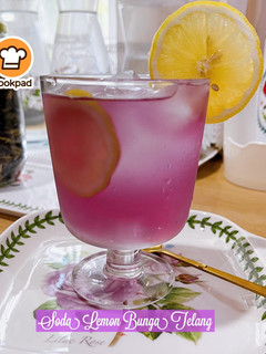 Gambar 👩‍🍳Soda Lemon Bunga Telang