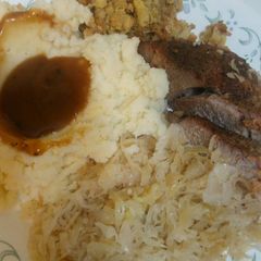 Slow Roasted Pork & Sauerkraut A picture of Slow Roasted Pork & Sauerkraut.