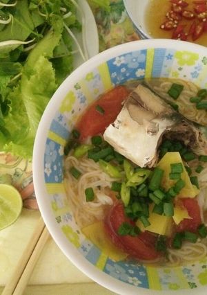 Hình của món Bún cá sòng.