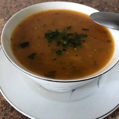Auténtica harira marroquí sin harina y sin carne / comida de Marruecos-image