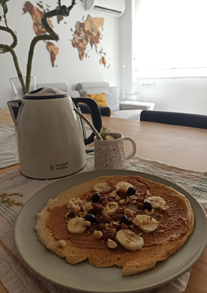 Una foto de Pancakes Veganos