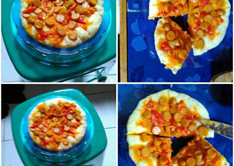 Resep Pitzza pedasss no ribet no gagal &amp; cocok untuk pemula, Lezat