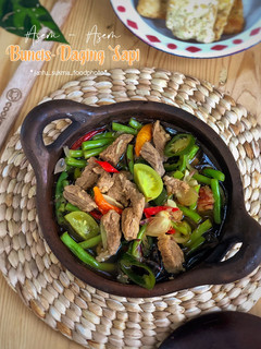 Foto resep Asem asem buncis daging sapi
