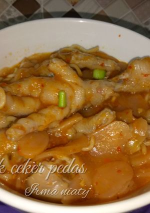 Foto resep Seblak ceker pedas
