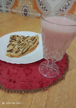 صورة لوصفة عصير الفراولة والموز