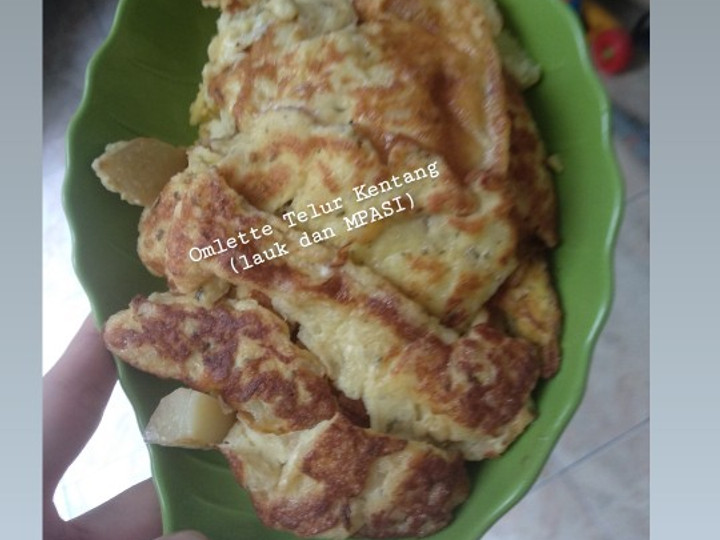 Resep: Omlette Telur Kentang (Lauk dan MPASI) Praktis