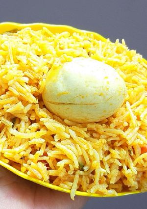 A picture of Egg biriyani.