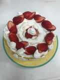 Strawberry sponge cake