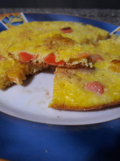 Una foto de Omelette de zanahoria y choclo