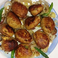 Chicken gola kabab A picture of Chicken gola kabab.
