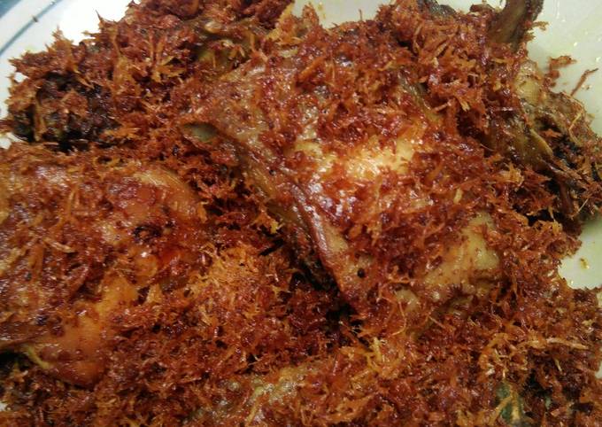 Resep: Ayam Serundeng no ribet Rumahan