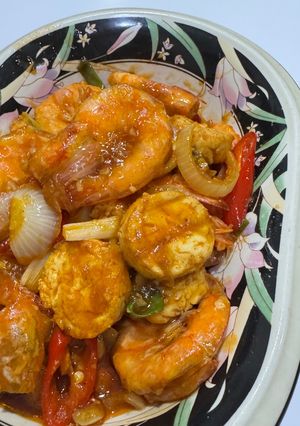 Foto resep Udang Asam Manis