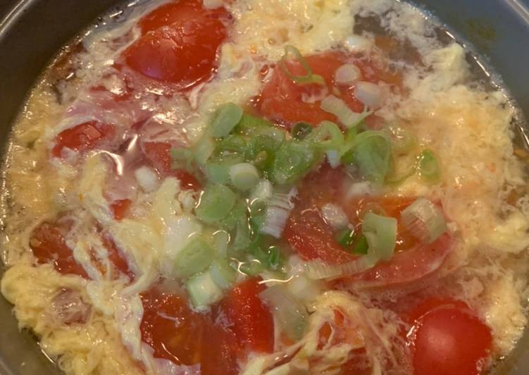 Resep Sup telor tomat Anti Gagal