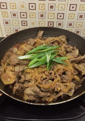 Foto resep Beef teriyaki ala hokben (marinate)