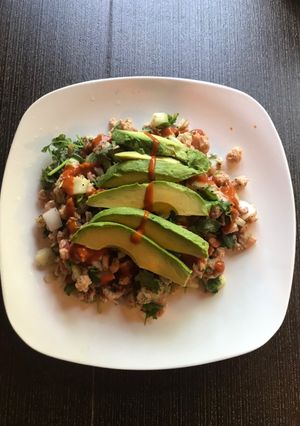 Una foto de Ceviche de soya