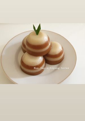 Foto resep Kue lapis tepung beras lembut