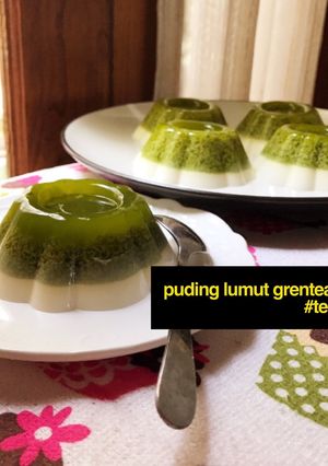Foto resep Puding Lumut Greentea keto #techiko