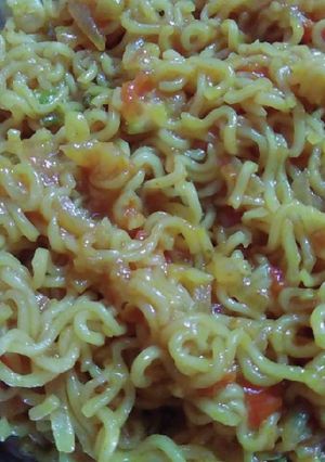 A picture of Masala maggi.