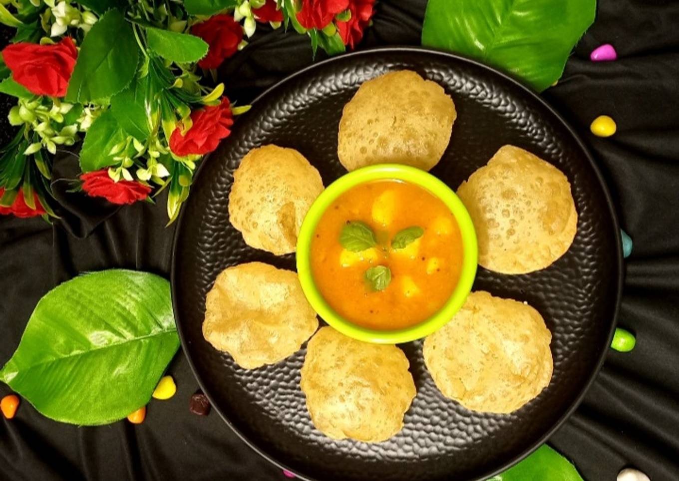 Aloo sabji and puri