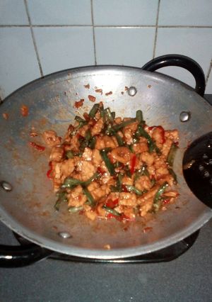 Foto resep Tumis kacang tempe pedas manis