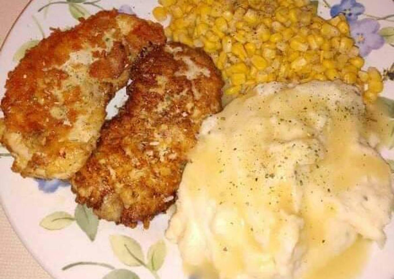 Chicken Steak with mashed potato