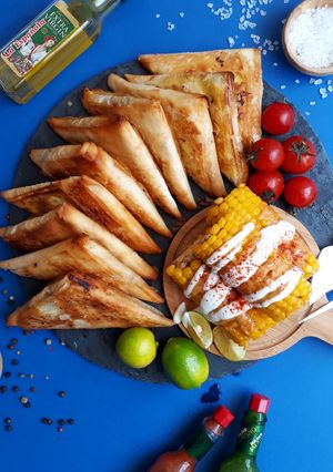 عکسی از دستور سمبوسه با خمیر یوفکا