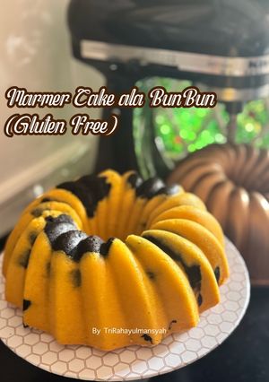 Foto resep Marmer Cake ala BunBun (Gluten Free)