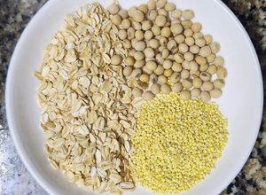 Hình của món Sữa hạt kê + yến mạch + đậu nành🥃🥃🥃.