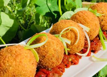 Easiest Way to Recipe Yummy Fullblood Wagyu Chorizo Risotto Croquettes