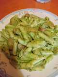 Macarrones con salsa de verduras
